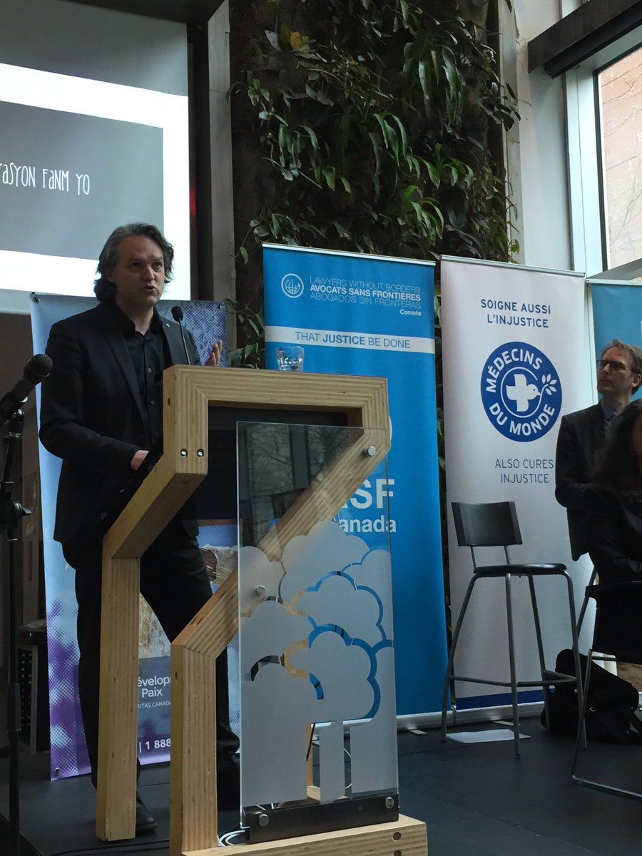MdMCanada's tweet photo. Notre président Dr Nicolas Bergeron s'est exprimé au rdv #ONG7 ce matin sur l'importance d'agir pour les 65 millions de personnes en déplacement forcé dans le monde afin qu'elles aient accès à une protection sociale et aux soins de santé @HI_Canada @g7 #G7Charlevoix @nbergeronMdM https://t.co/TlT7V0G4LJ