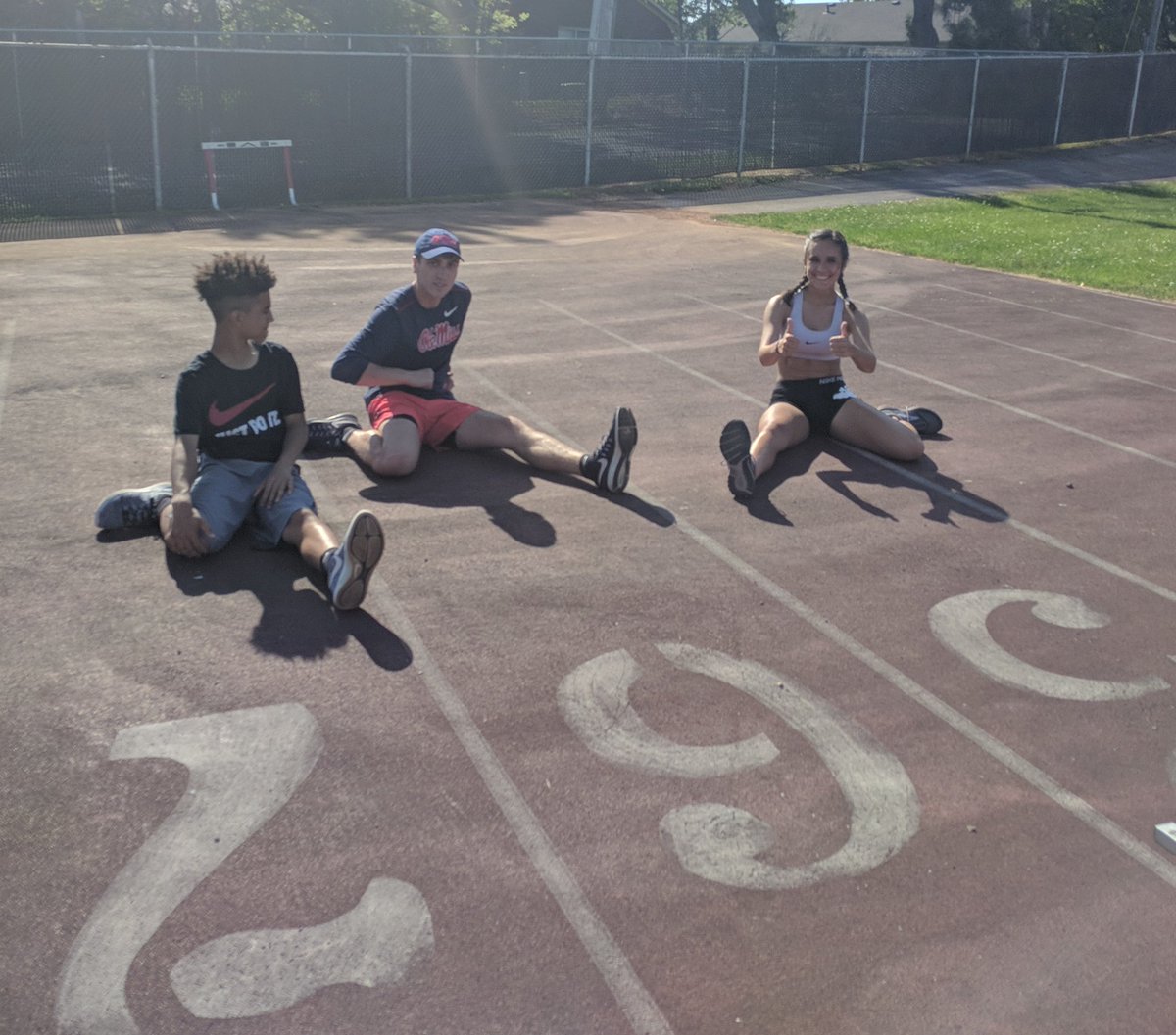 SraFlemister's tweet photo. BIG thanks to Blake Cleary, @Purple_Striders and @BGHSPurplesNews alumnus, for coming out and coaching some up and coming hurdlers! 💜💜💜 #GiveBack #CoachBlake @gacleary https://t.co/Pdi3D0C7QL