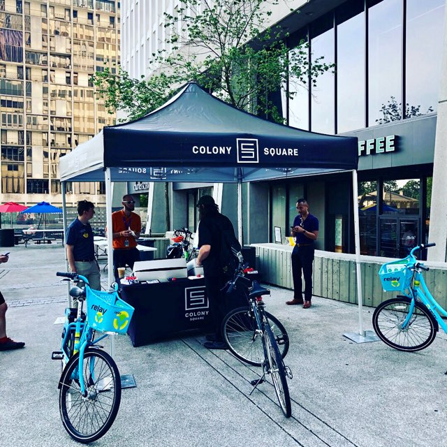 RelayBikeShare's tweet photo. Want to celebrate #BikeToWorkWeek? @colonySquareATL had a week full of bike experiences and events. Check out the details here >>> https://t.co/1DpXN2Bw2A 

#B2WW #MidtownATL #BikeMonth https://t.co/bPSVA73S09