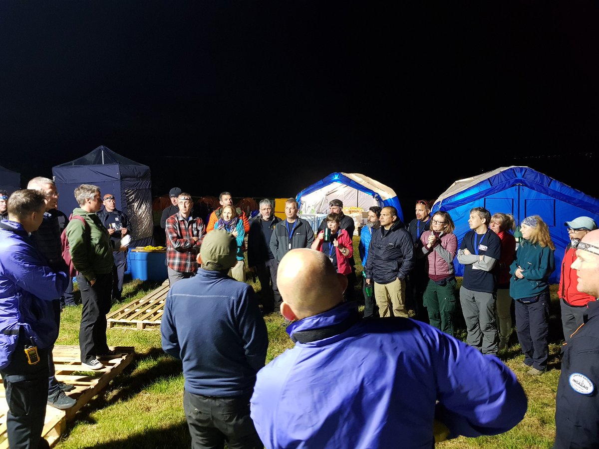 EXERCISE: Final briefing and field hospital now closed for the day which has been seen by 40 people and seen the birth of a healthy baby. #SimEx2018 continues tomorrow.