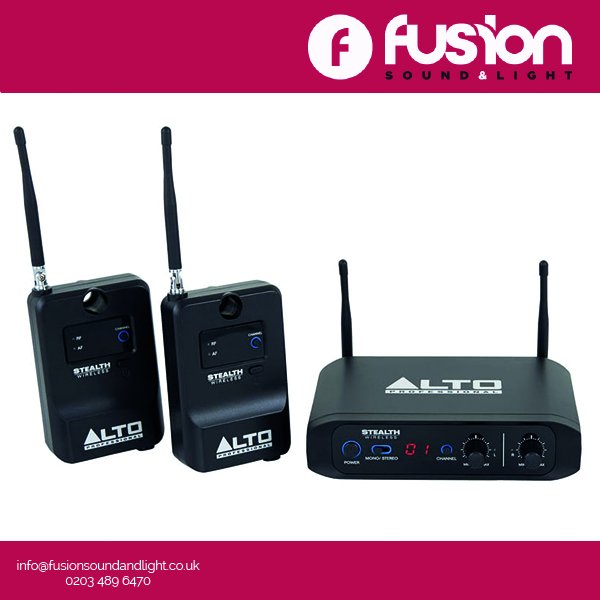 Brand new into stock this week is the Alto Professional Stealth system with added receiver pack! Tired of running cables around your venue or fire doors in the way? Contact us today for your hire quote info@fusionsoundandlight.co.uk