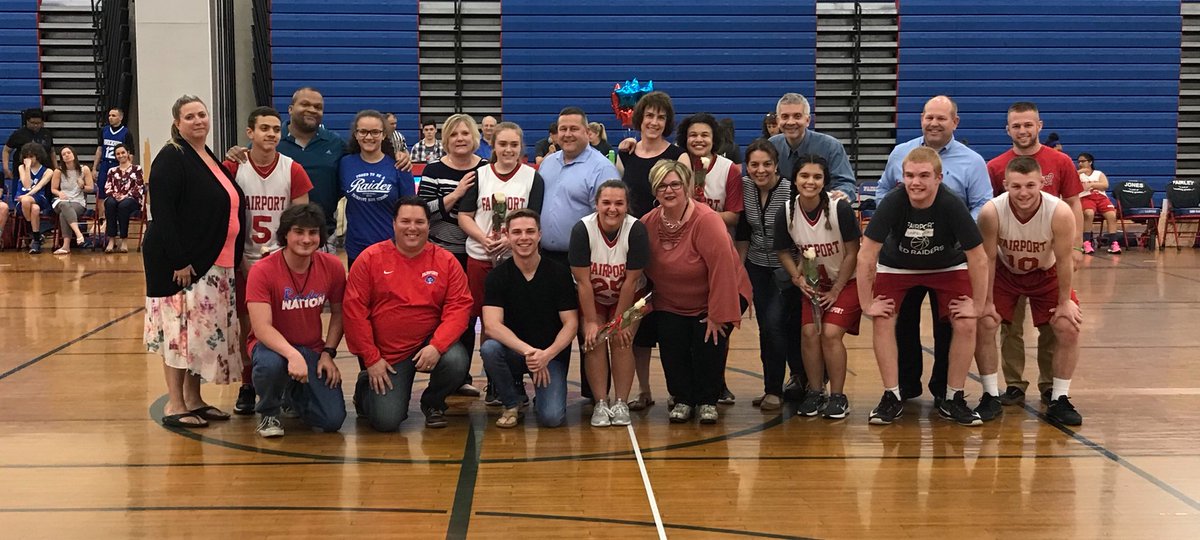 FairportUnified's tweet photo. Thanks to all who came out to support our seniors and the rest of the Unified team for the last home game of the year!!🏀❤️
We won a very close, intense game by a single point! Great plays made by both teams👊🏼 
Next stop➡️away game @ Victor this Thursday at 4:30‼️ https://t.co/Ogos717AF1