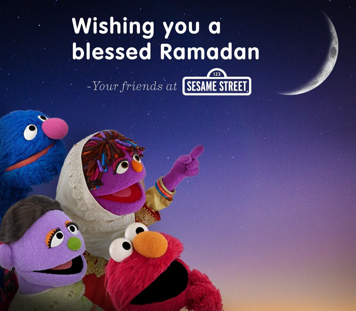 sesamestreet's tweet photo. Wishing you a blessed Ramadan! https://t.co/vca7ee4bMU