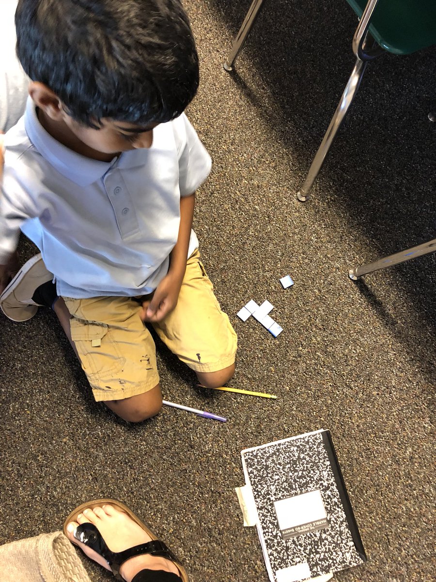 TheBeachDA's tweet photo. Net or not? The #BeachBuddies looked at ways squared can be “folded” to make a cube. 📦 #exploring #math #geometry https://t.co/H1pXnHBxXj