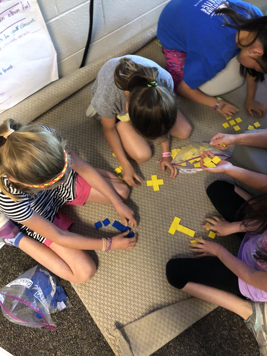 TheBeachDA's tweet photo. Net or not? The #BeachBuddies looked at ways squared can be “folded” to make a cube. 📦 #exploring #math #geometry https://t.co/H1pXnHBxXj