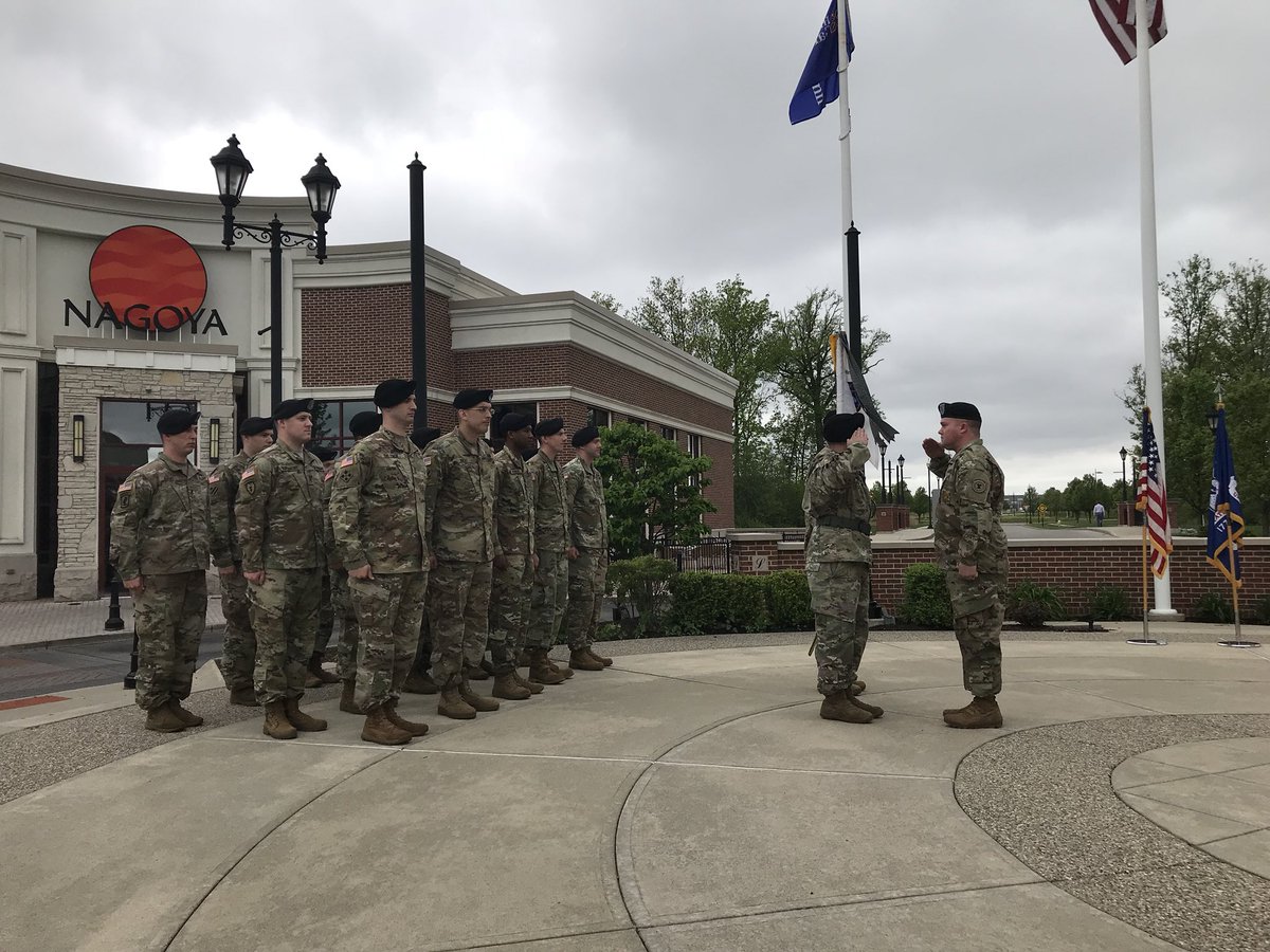 USAREC_Clev_CSM's tweet photo. Great day for the Toledo Rebels...  said farewell to 1SG Morel and welcomed 1SG McCloskey and family to the Rockstar BN as part of a Change of Responsibility..!!! #Rockstars https://t.co/Rl61XK7IKo
