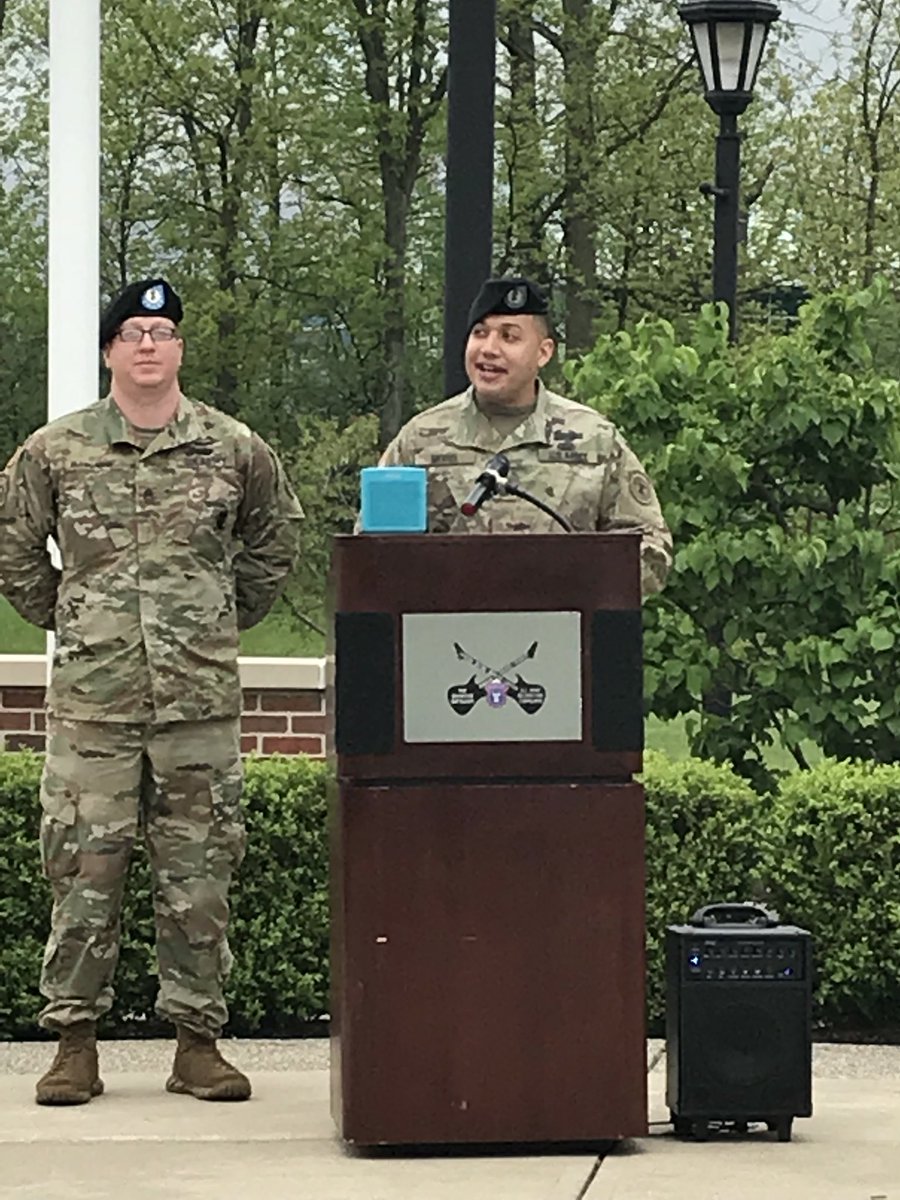 USAREC_Clev_CSM's tweet photo. Great day for the Toledo Rebels...  said farewell to 1SG Morel and welcomed 1SG McCloskey and family to the Rockstar BN as part of a Change of Responsibility..!!! #Rockstars https://t.co/Rl61XK7IKo
