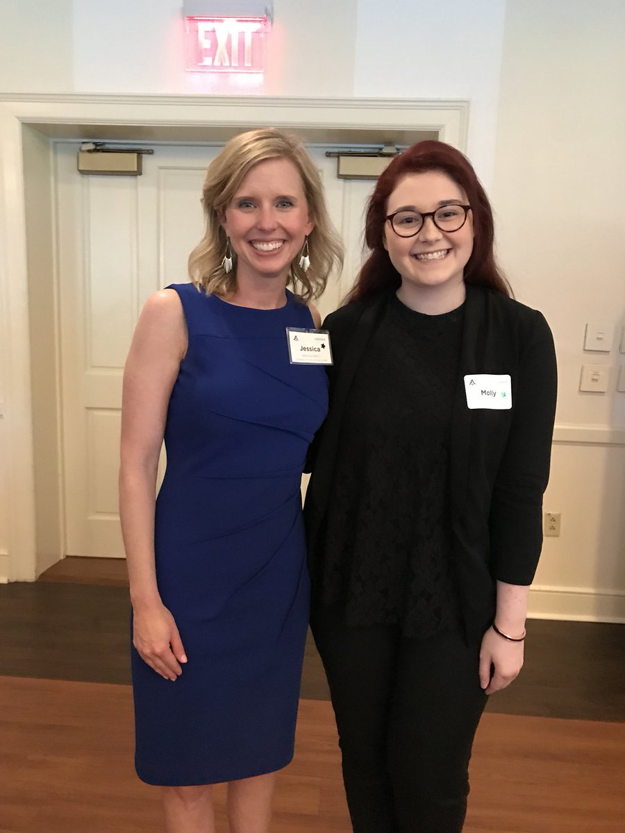 .<a href="/Jessica_A_Barry/">Jessica Barry</a> is catching up with grad @molly1996marie at the <a href="/AAFDayton/">AAF Dayton</a> #MercuryAwards tonight!