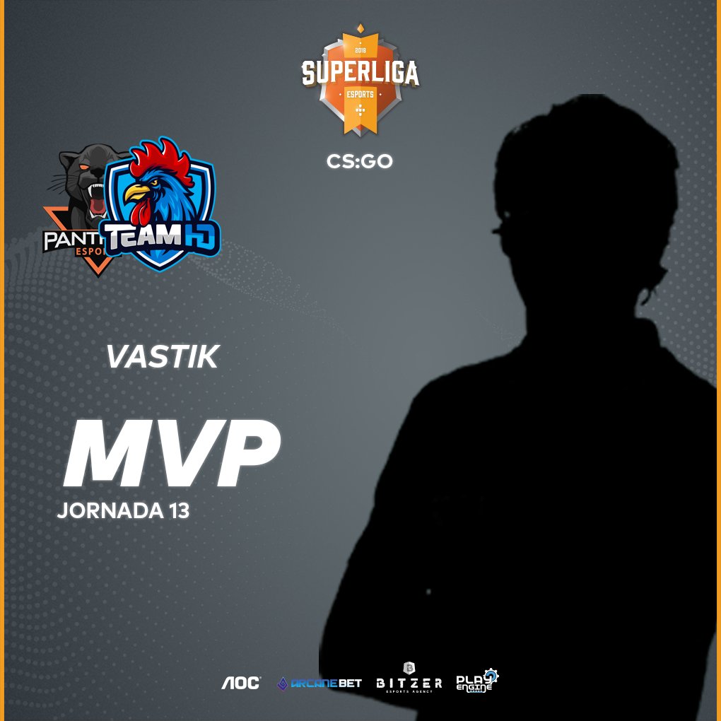 O <a href="/vastikcs/">Gonçalo</a> é o MVP do jogo entre os <a href="/PantherseSportt/">PANTHERS ESPORTS</a> e os <a href="/TeamHD_eSports/">Team HD</a> da 13.ª jornada da <a href="/superliga_csgo/">Superliga CS:GO</a>.

📢 superligaesports.com               
💎welcome.arcanebet.com/bitzer/                           

#SuperligaPortugal