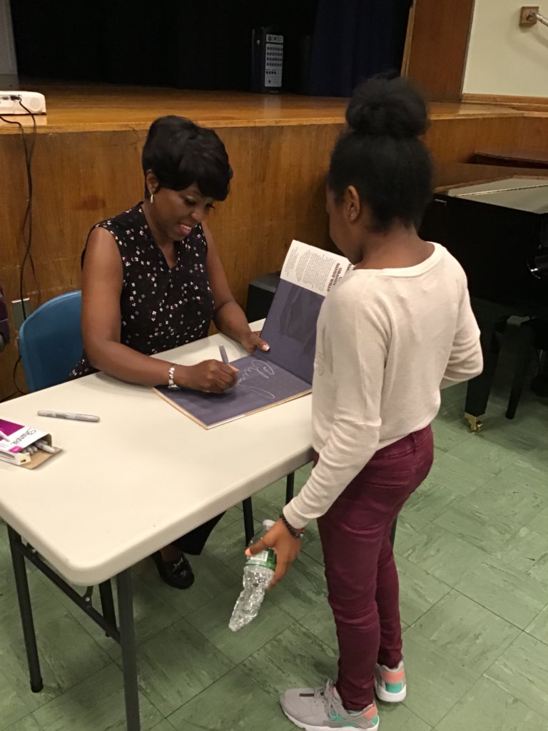 PWheatley_328's tweet photo. Autograph session from Cherly Wills after her read out-loud of The Emancipation Of Grandpa Sandy Wills. #IAM328 #TeachToday #EmpowerTomorrow #Reading #CherlyWills #Brooklyn #NYCDOE https://t.co/Bw9e4wcbr3