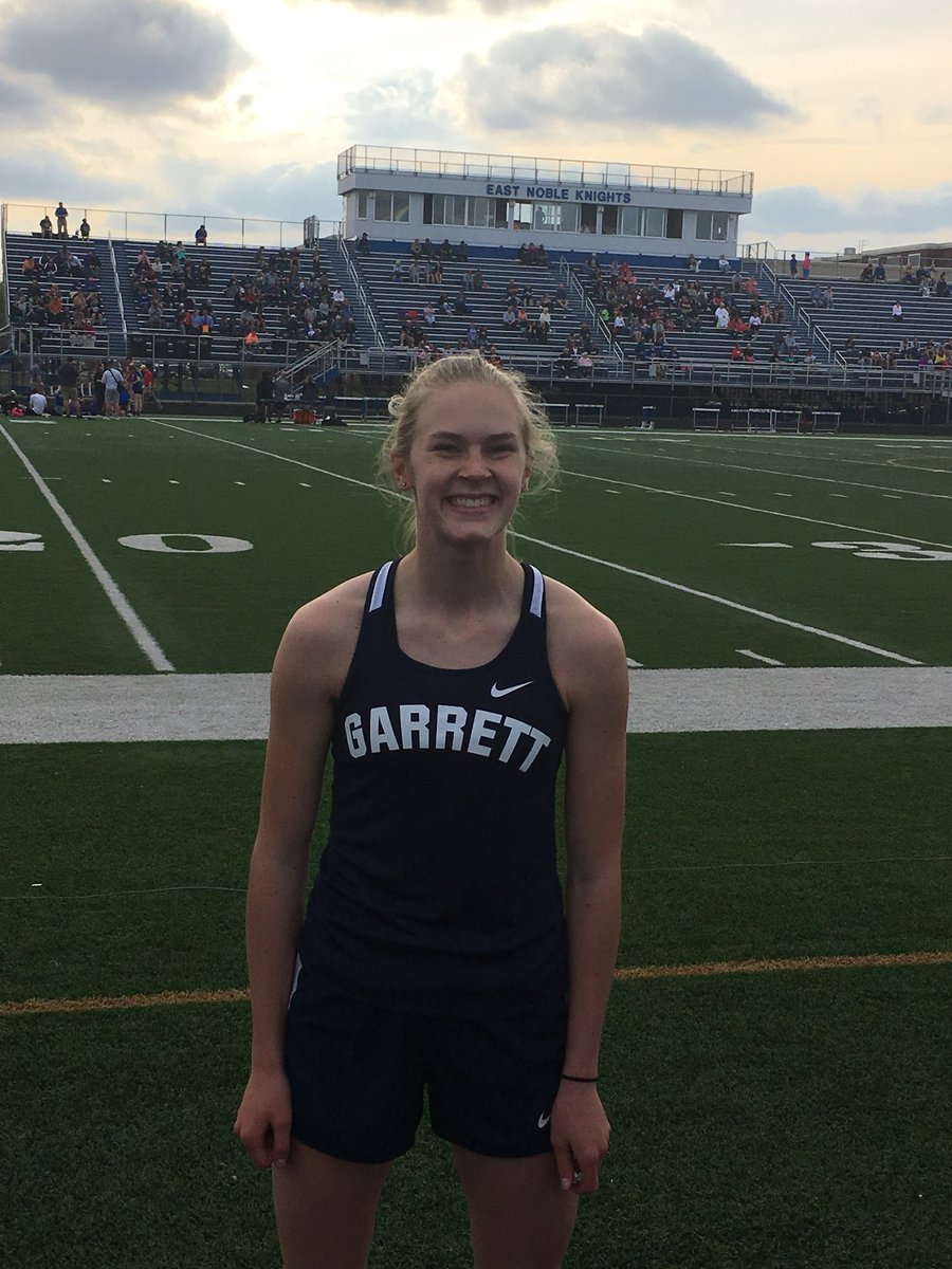 ChadSutton1's tweet photo. Congratulations to GHS Women’s Track and Field @EmmaKioski finishes 2nd in the 100! 12.86 she’s headed to IWU for the regionals! #RBT https://t.co/WtaYUVSxx1