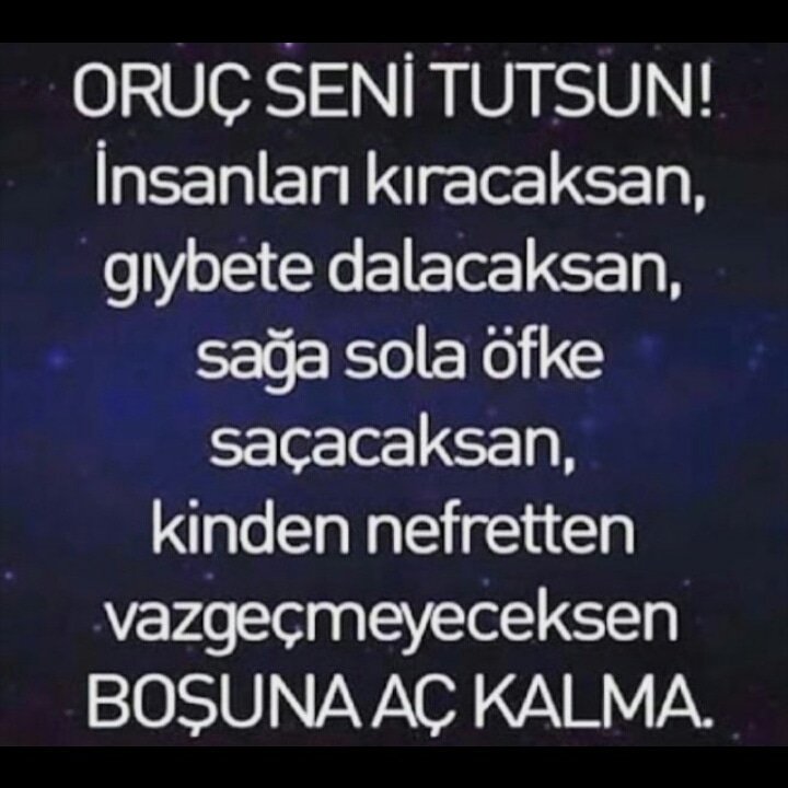 #HayırlıRamazanlar Allah kabul etsin