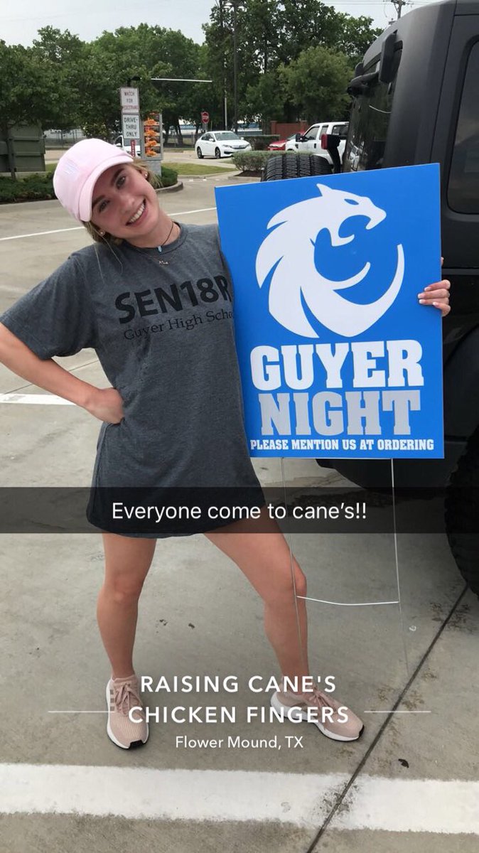 GHSGradNight18_'s tweet photo. TONIGHT!!! Cane’s is sooooo worth the trip!!! Especially when these 2 beautiful Seniors are working the carline!!! Come on out! #raisingfunds #raisingcanes #extrasauceplease 😍 Raising Cane's #070 #guyergradnight2018 🎓💙 https://t.co/6JNKbkSUfq