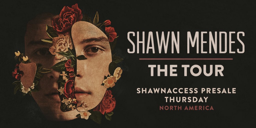 ShawnAccess's tweet image. North America! For fans that did not get into the FirstAccess or General Presale via Verified Fan, we’re releasing more tickets in a ShawnAccess presale Thursday 10am local time. You can get a code by clicking your date in the ShawnAccess app or at ShawnAccess.com