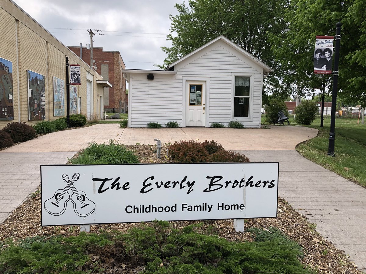 Today I visited the Everly Brothers Childhood Family Home in Shenandoah. Saturday I’ll see @u2 live in Omaha. It’s a rock’n roll kind of week! #ThisIsIowa #u2ietour
