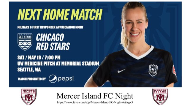 mercerislandfc's tweet photo. Extra Extra - Mercer Island FC Night at the @ReignFC game this Saturday (May 19) @ 7p. Come cheer coach @beverlygoebel on and MIFC's G06 team who will be the official Reign Ball Girls. Get your tickets here: https://t.co/OqtUoq53Fi  ❤️⚽️ https://t.co/aoW9XTBMyd