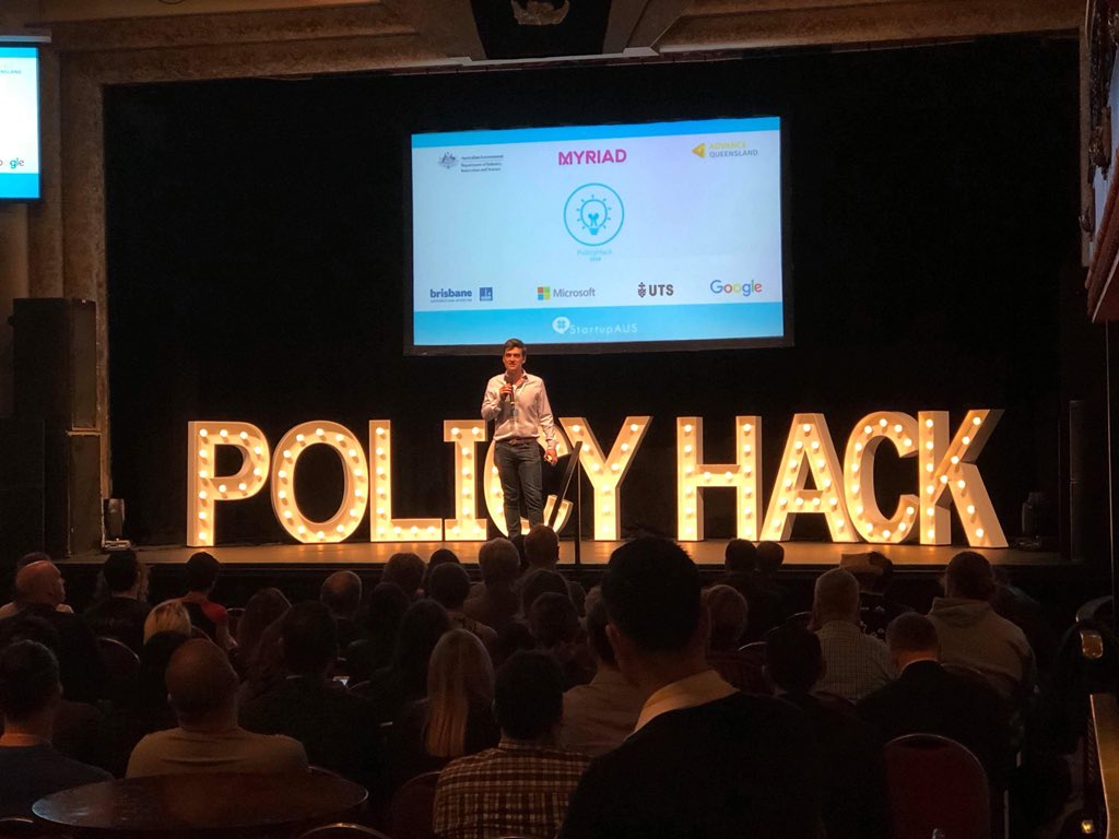 SmartHubRocky's tweet image. The @Startupaus #PolicyHack2018 has kicked off at the Tivoli in Brisbane this morning. Our @SmartHubRocky Business Manager @ElizeHattin is on the connecting communities team and will be helping to drive practical solutions to resolve the key issues facing Australian Startups