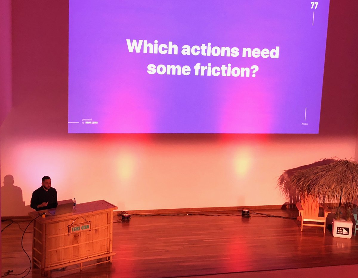Teki_Con's tweet photo. “Notifications should be timely, personal and relevant.” Here is @bryanlives's session from #TekiCon2018! Bryan from @MailChimp provides a designer's perspective on what truly makes a great mobile app and let's you know the experience belongs to us all. https://t.co/x7XbDgClYc https://t.co/NMy6Qn4CmL