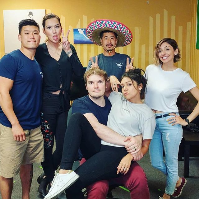 real_tiff's tweet photo. Fun day at the office with these goofs 🎉 #jknews https://t.co/0j7yuoqhIH https://t.co/eYhODBAq3Q