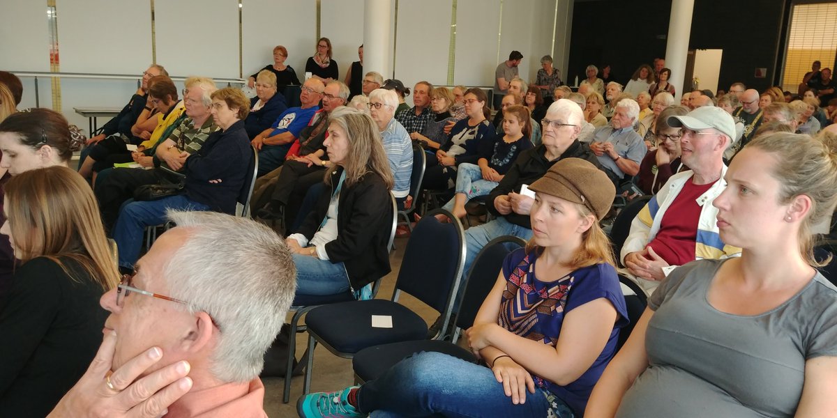 WIWWI18's tweet photo. Great turnout to listen to the candidates answer questions about greenbelt, seniors, minimum wage and more. #BrantfordVotes2018 #Brant @BrantCommunity https://t.co/wUKsxdFZ2b