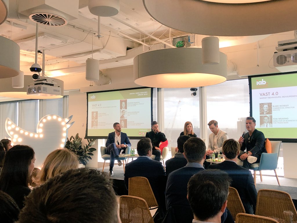 NicoleLiebmann's tweet photo. An interesting panel on Vast 4.0 at the @IABAustralia #digitalvideo event at @TwitterAU HQ

#IABDigiVid #Advertising #Media #Technology #IAB https://t.co/2JAizL0zvw