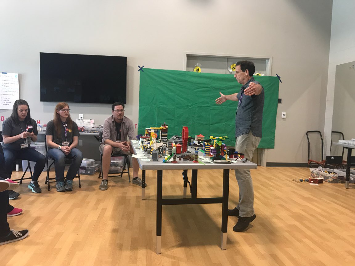 PlayWell_TEK's tweet photo. Our Kansas/Missouri Play-Well Staff playing, training, and building a Great Ball Contraption Machine our of LEGO at their annual summer kick-off. #play #fun #playmatters #learningthroughplay #playwell #playeveryday #playalways #lego #legofan #legocity #fun #STEM #engineer https://t.co/61VBl0x2WB