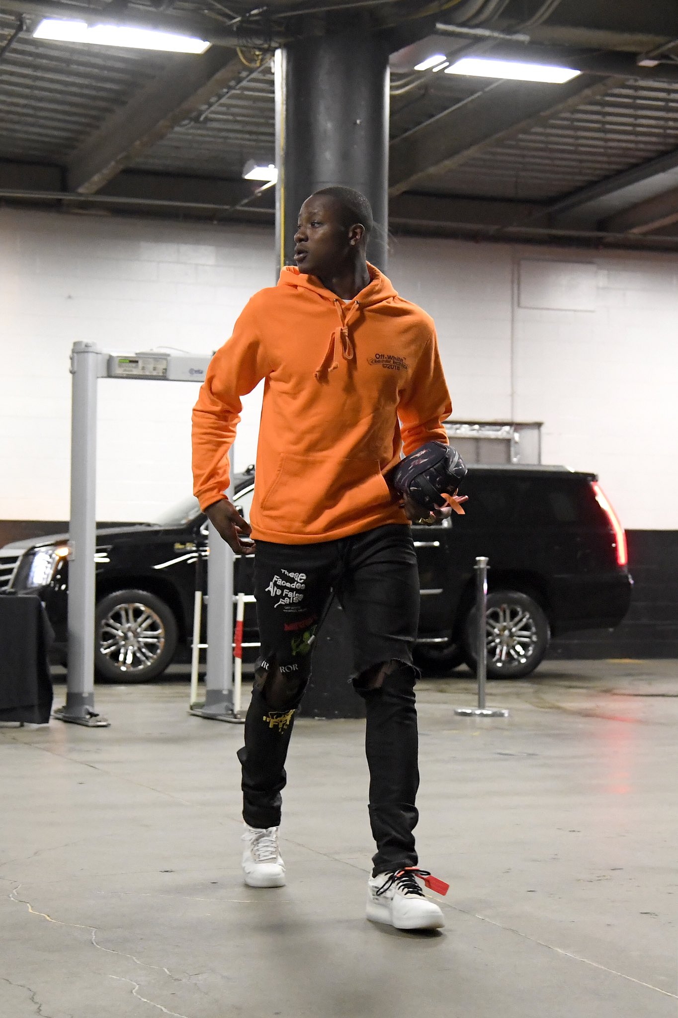 B/R Kicks on X: .@T_Rozzay3 arrives wearing the Off-White Nike Air Force 1  Low  / X