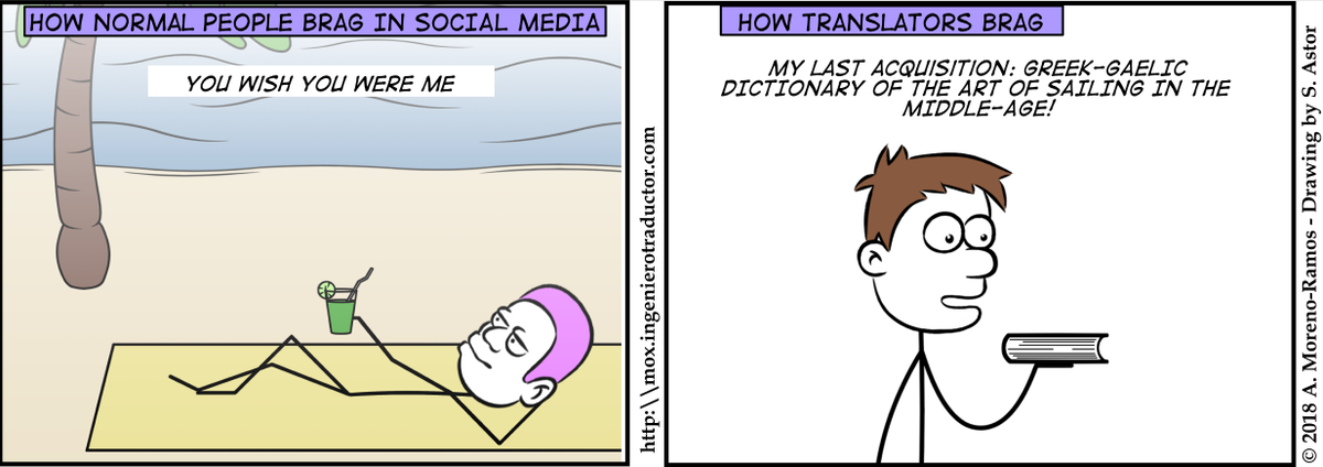 Mox_Translator's tweet image. How do translators brag in social media?