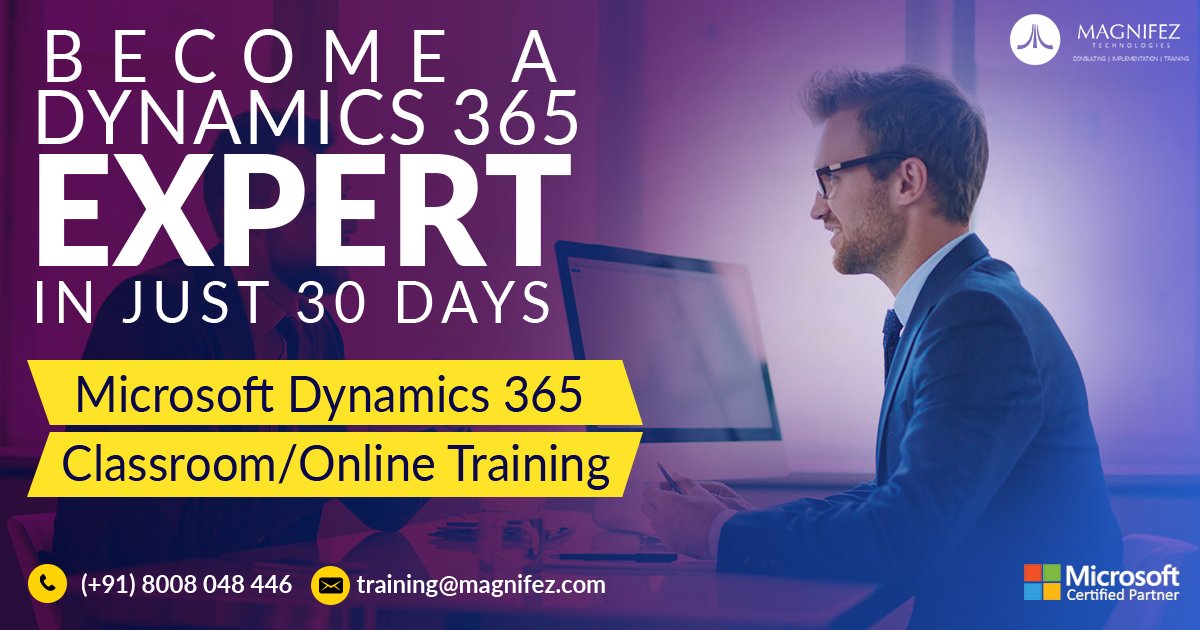 MagnifezTech's tweet image. Learn about a Microsoft tool Dynamics 365 CRM online &amp;amp; Be a Microsoft Certified Professional

Course Content: goo.gl/fMuTyp
Watch Demo: goo.gl/2UJ3J1

For inquiry: training@magnifez.com | Call: (+91) 8008 048446

#MSDyn365 #Dyn365 #DynamicCRM  @aspnet @inogic