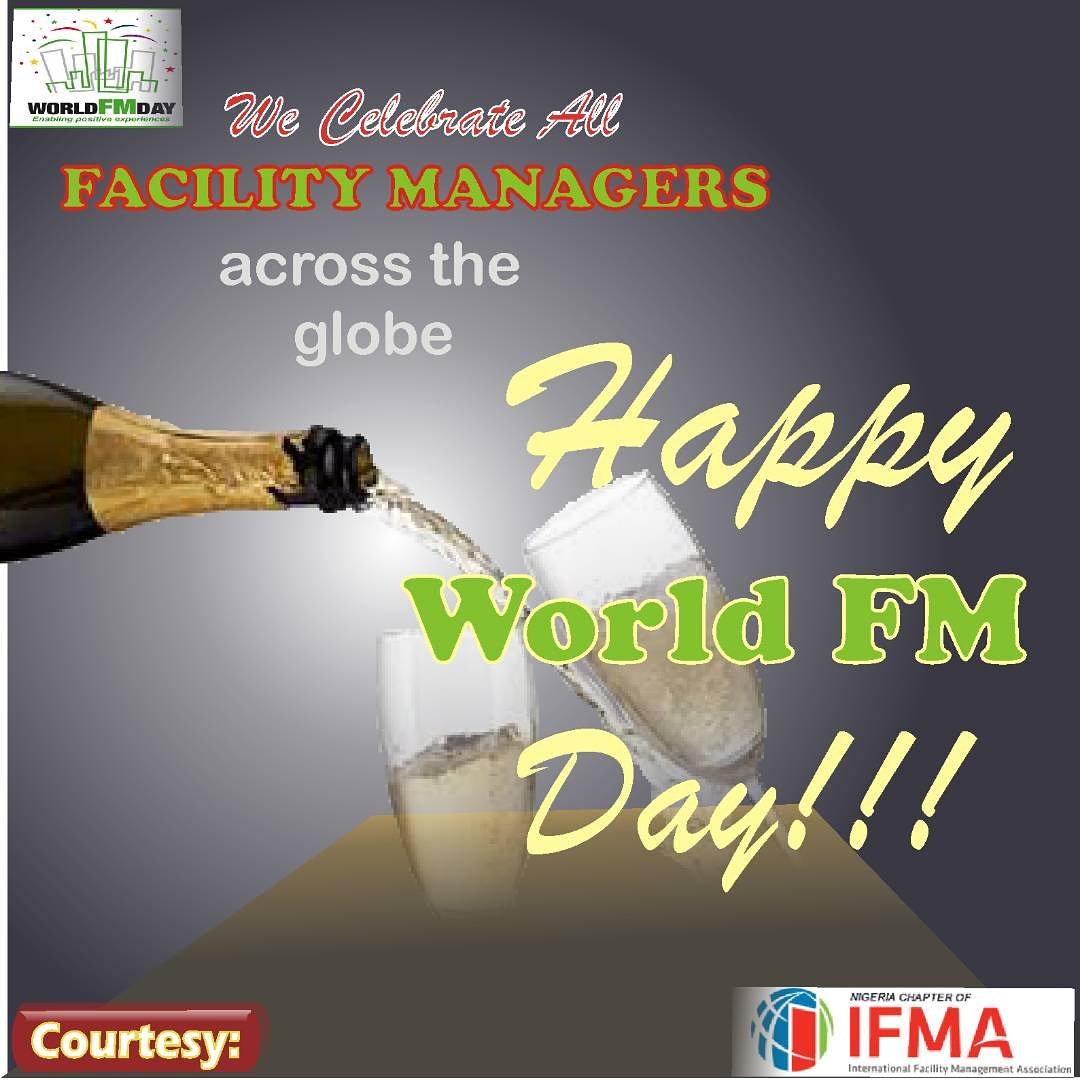 ifma_nigeria's tweet photo. We wish all Facility Managers a happy World Facility Management Day!

May we continue to give positive experiences to the world!

#FacilitiesManagement
#FacilityManagement
#WorldFMDay
@WorldFMDay
@IFMA https://t.co/0vYldFXYUc
