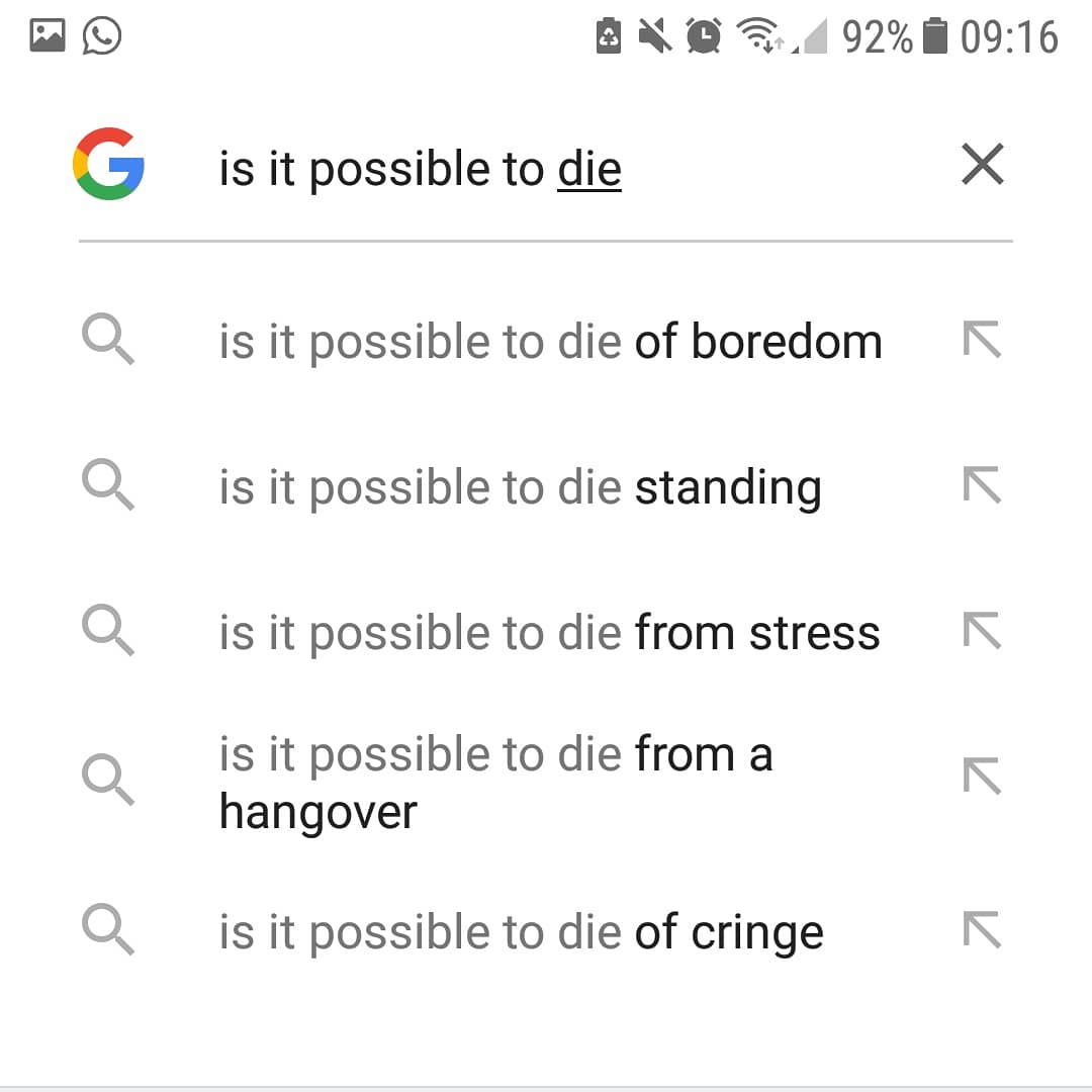 leaannneb's tweet photo. Q: Which would you be searching for?
A: ... all of the above https://t.co/IzdJpTVmwF