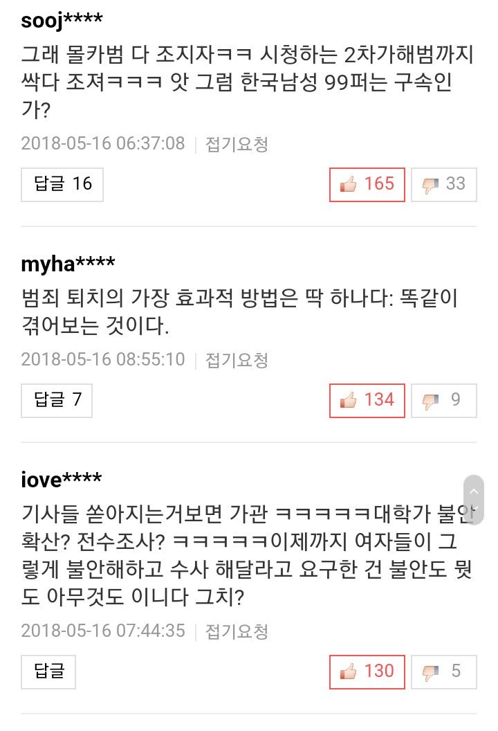 alasforalice's tweet photo. 고려대도 워마드 男화장실 '몰카' 고발 방침…대학가 불안 확산
https://t.co/Euua0kVH8J
여태껏 수수방관하던 때는 언제고 암호화 데스노트 게시판에 즈그 짜장부랄 돌아다닐까봐 무섭다고 꼴값떠는 기사 구경도 하고 여성들이 남긴 댓글도 보러 오세요 보력 ㄱㄱ https://t.co/jAUaGJyurR