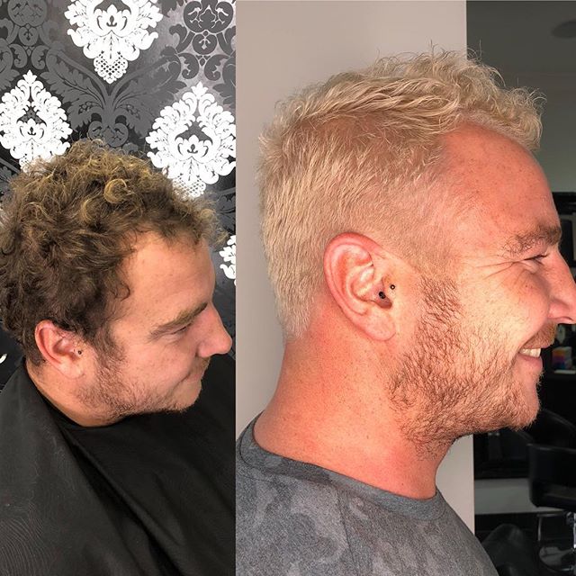 WHO SAID BOYS CAN’T HAVE SCALP BLEACHES 🔥🔥🔥 Virgin application applied by Laura 🙌🏼 #BLONDE <a href="/wellapro_anz/">Wellapro_ANZ</a>
