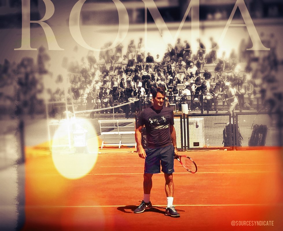 LoveSetMatch_'s tweet photo. 2015 Internazionali BNL d'Italia #RomeMasters when @rogerfederer graced the dirt like a Roman Idol in all his romance and glory! #myart #missingRF #worldno1 309weeks #greatness #romanholiday #celebrate https://t.co/D3f6J2pEJW