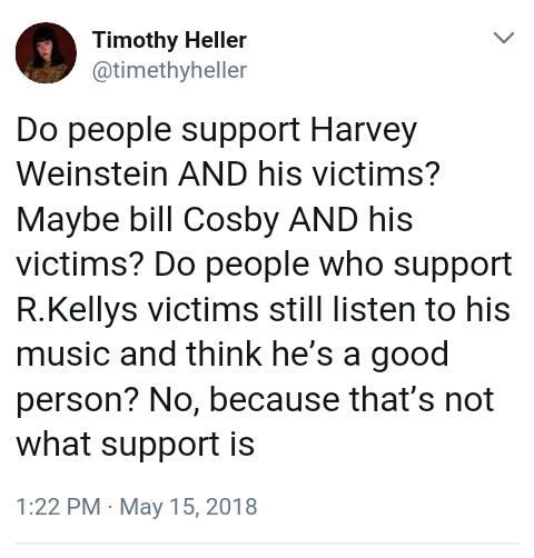 LoveSupportMel's tweet photo. Maybe its because there was actually proof with Cosby, Weinstein and Kelly. But Timothy just accused on social media then whine bitch and complain when people didn't believe her after being caught up in lies and contradictions. Either she needs to report it or shit up and move on https://t.co/DI35Q8z3Aq