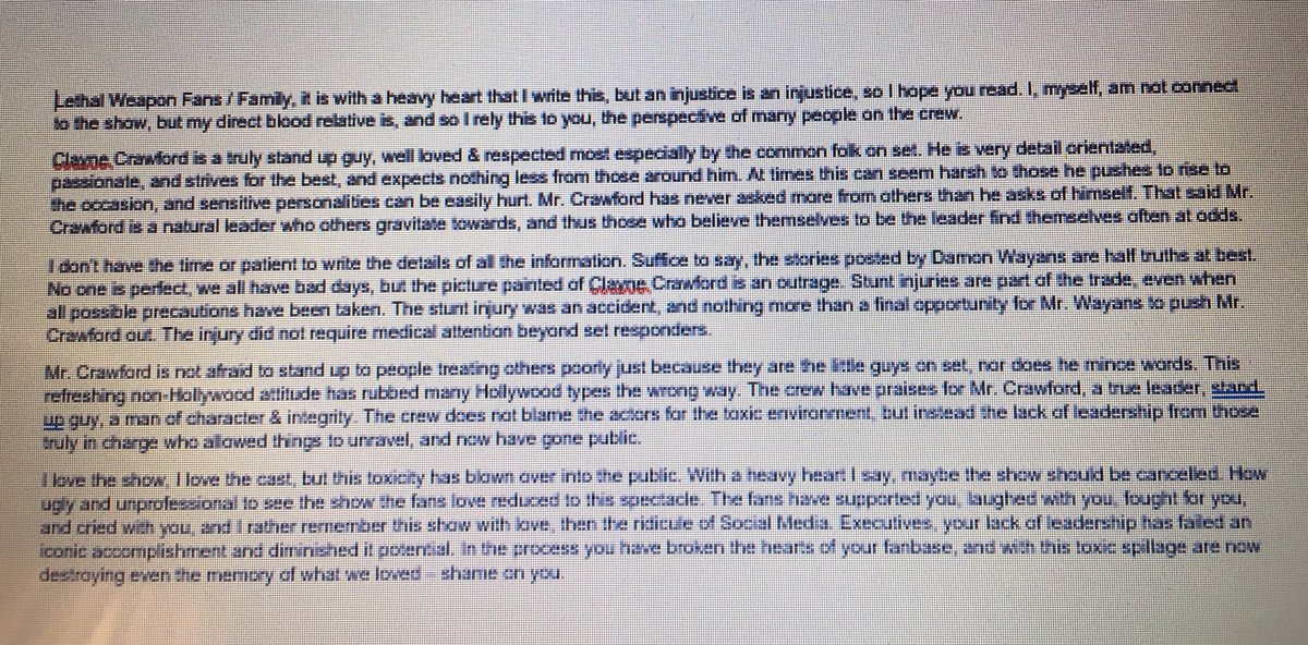 LethalWC_USA's tweet photo. Lethal Weapon Fans ... Please Read the Following - there isto much to post, so I just post this 👇🏻 https://t.co/cb0jp95Hhe