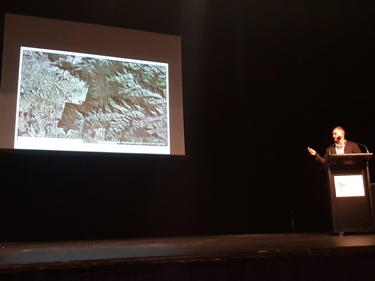 Mick_Callan's tweet photo. Trent Forge talking Spotted-tailed Quolls at #conservationinaction2018
I didn't realise that they are so terrirorial. #SavingOurSpecies #SoS https://t.co/uBuPjSMqAk