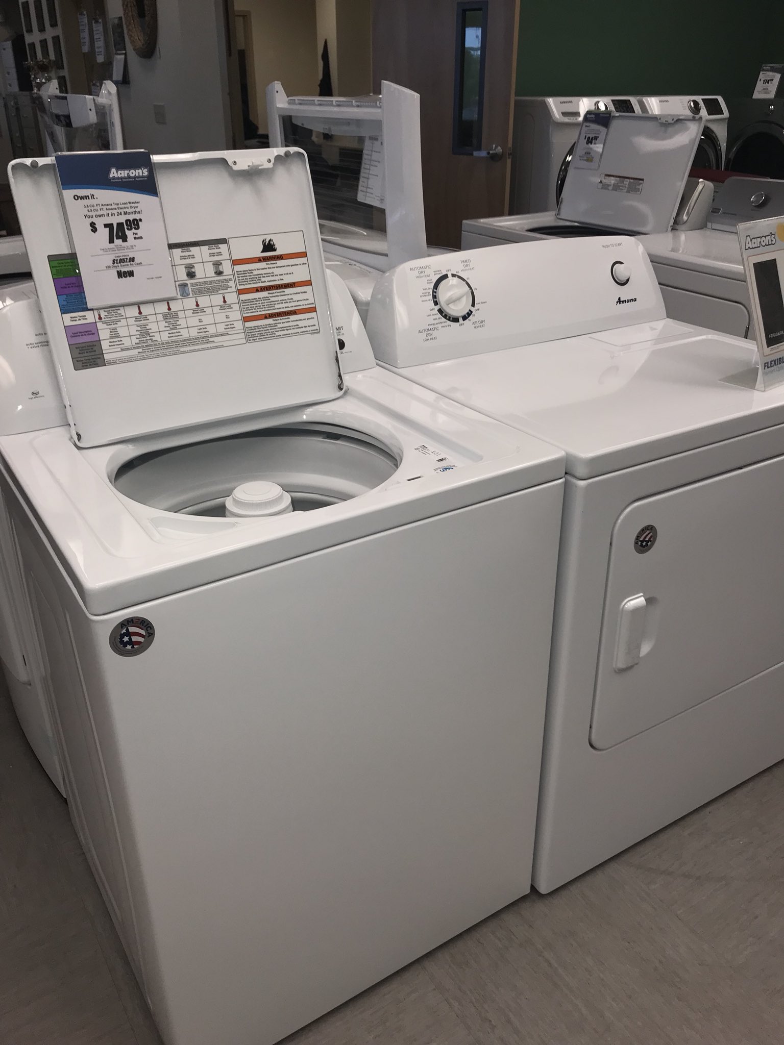 Washer and dryer set aarons deals
