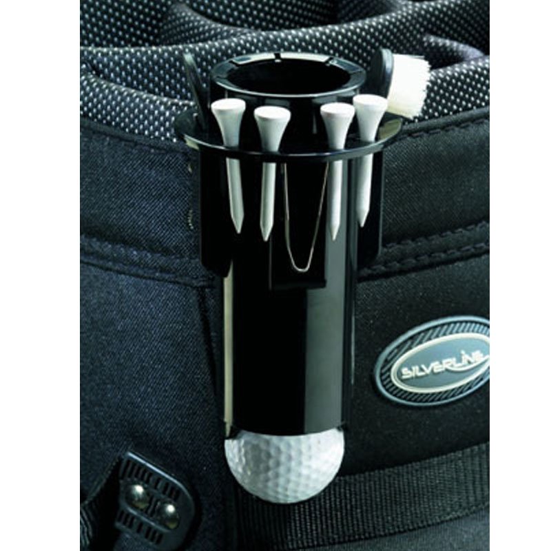 Golf Ball Tee Holder Golf Pro Clip Caddy with Nylon Brush Divot Tool Portable ... golftoystore.com/golf-ball-tee-…