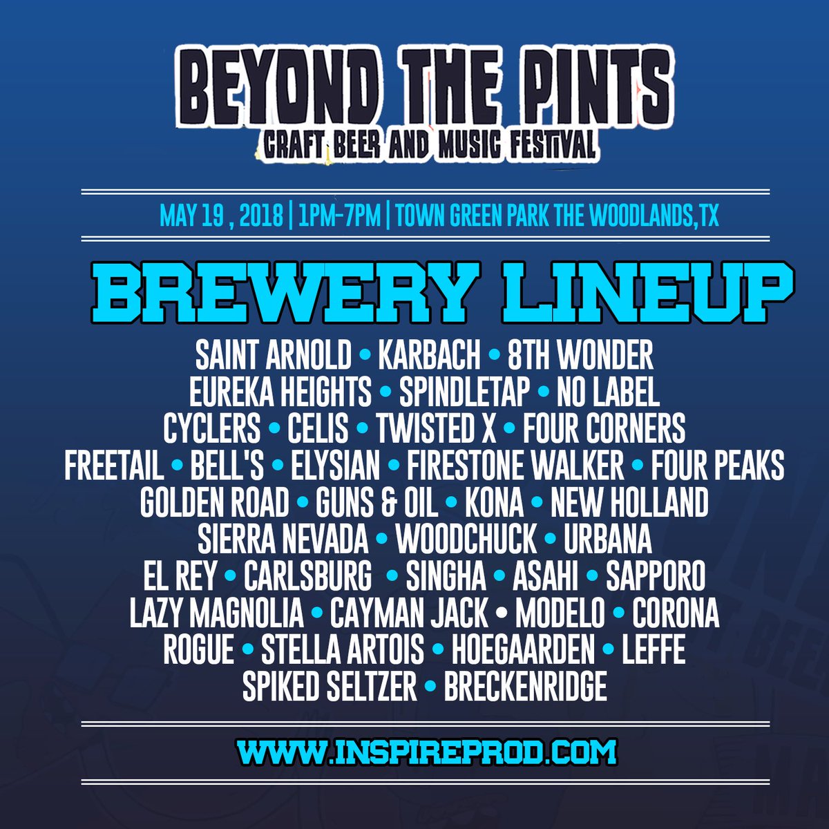 TXFEST's tweet image. Plenty of Cold Beer this weekend in The Woodlands🍺
🎟inspireprod.com