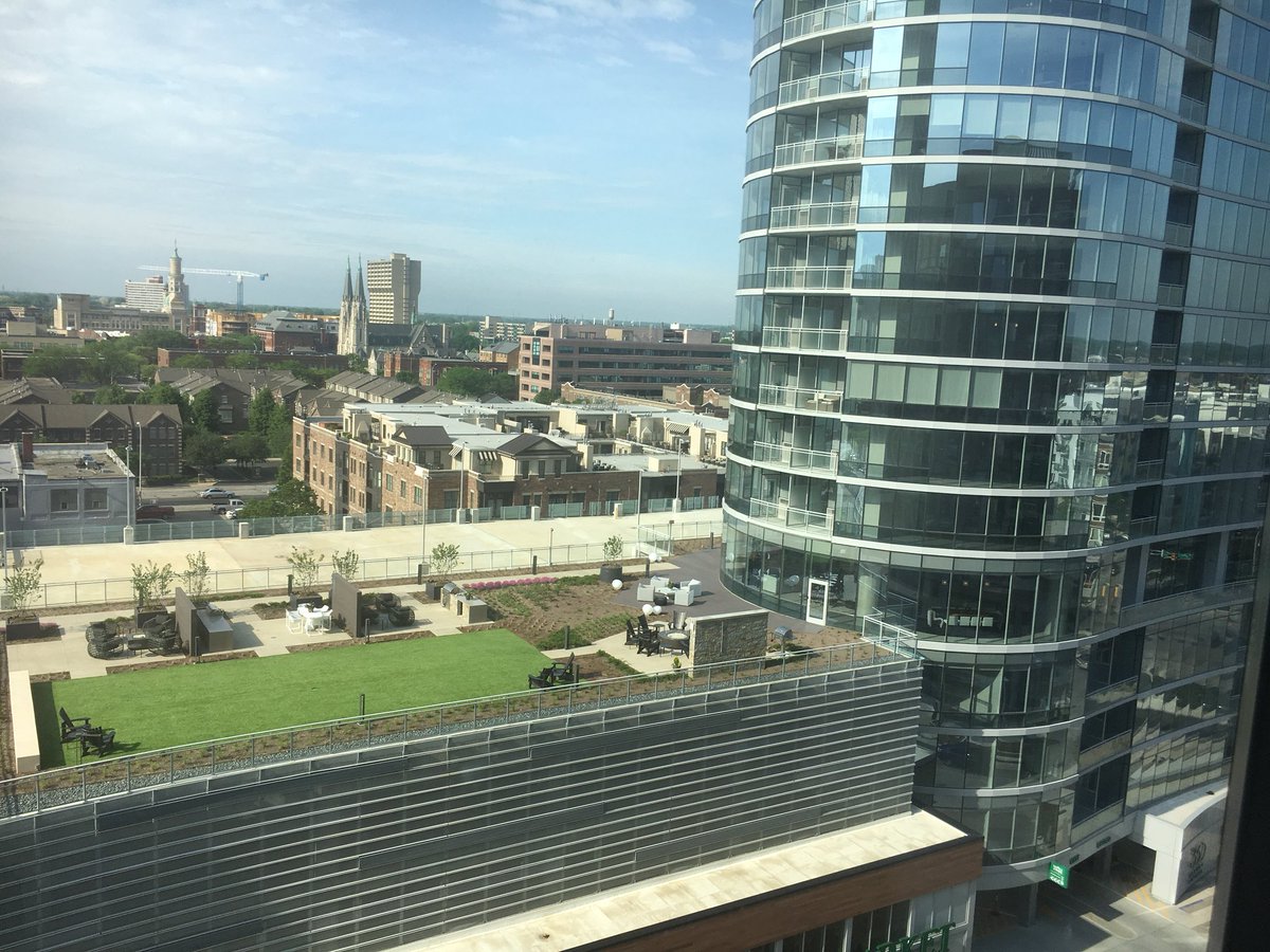 AngieWethington's tweet photo. Amazing views of downtown #indy #uli360capitalgrille #onlocation @ULI_Indiana awesome program touring new Cummins downtown office and @FlahertyCollins 360 mixed use. Thanks ULI, Cummins, F&amp;C and Capital Grille. Love our city! https://t.co/TJ93VVJcY7