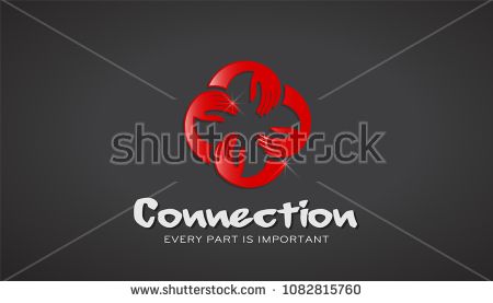 Logostockimages On Twitter Vector Teamwork Red Color Hands Logo