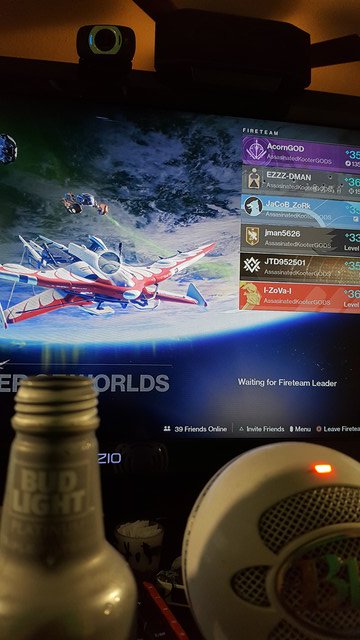 AcornGOD_GAMING's tweet photo. Raid night with the clan and a beer #TLONL #TeamEmmmmsie #StreamerHype #PS4live #SupportSmallStreamers #TzarTakeOver #twitch #Destiny2 #wizebot #TrapMusic #Vape #StreamerHyp #lurkforce #social_media #Beer #SupportSmallerStreamers #Destiny #Twitch #PS4share #gaming https://t.co/6rBA8kXrI3