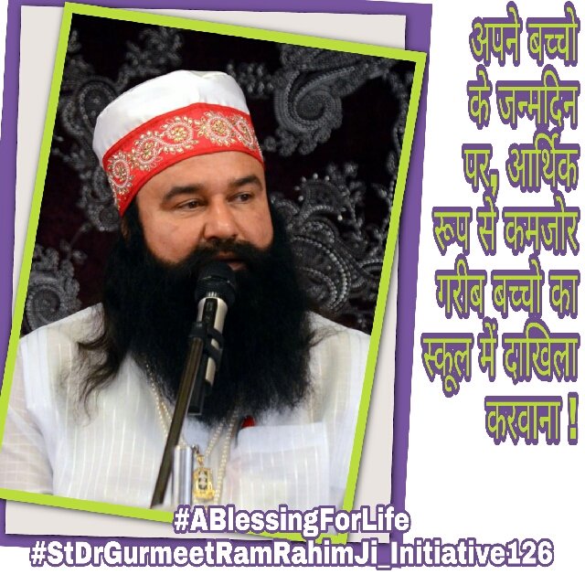preet2114's tweet photo. #StDrGurmeetRamRahimJi_Initiative126
#ABlessingForLife https://t.co/djfwRLbR8i