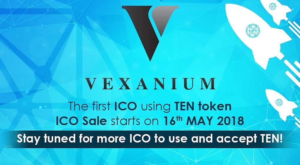 #VEXANIUM , the first ICO using #TEN Token
VEX Token sale starts TODAY (3.00 PM GMT +8)

Sign up here to participate token.vexanium.com
More information about Vexanium Project: vexanium.com