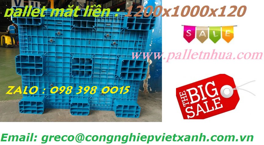 Pallet nhựa 1200 x 1000 x 150 mm lõi sắt DdSN3AtVQAAkJPn