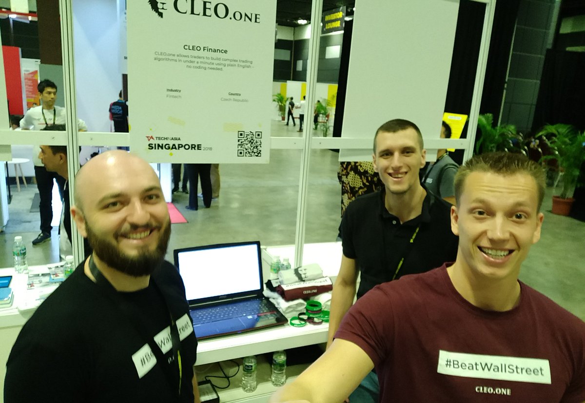 grulichkevin's tweet photo. Come say hello to us on #tiasg2018 - in #fintech section booth 236! (: #CLEOteam #CLEOone #trading tool for #traders https://t.co/Q4kzuLB6vY