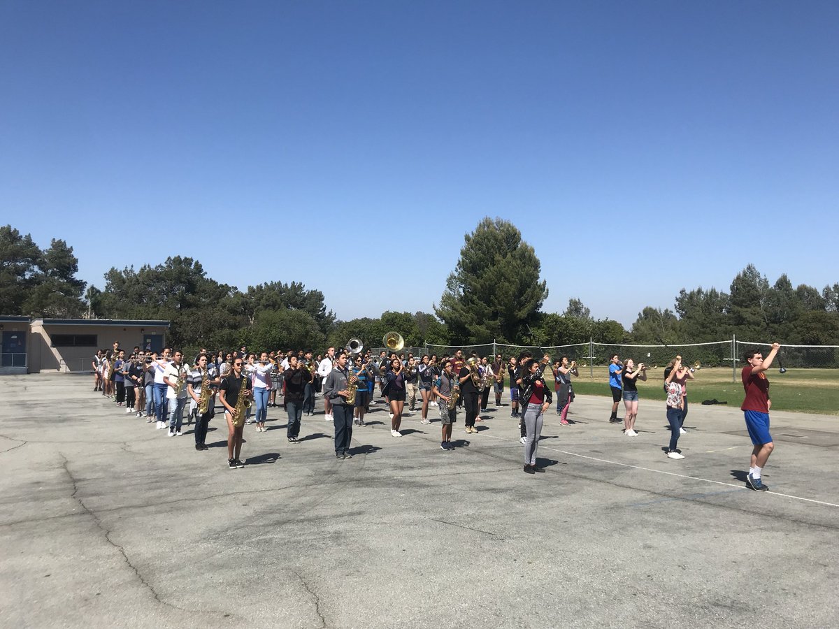Marching Band prepping for their 10th annual performance at Disneyland!