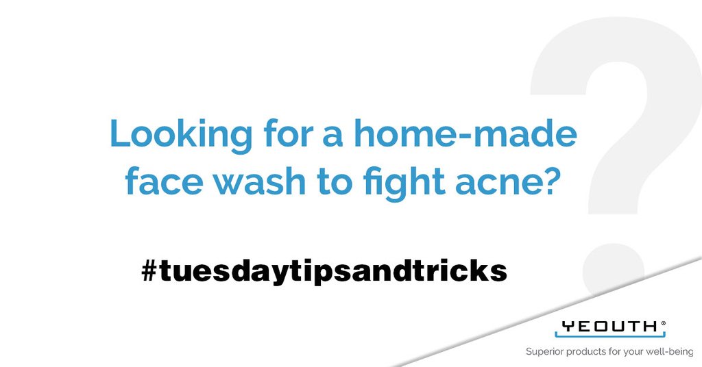 yeouth's tweet image. Depending on skin type, most #acne cases can be treated with natural and organic products. For a natural Acne Face Wash, mix tea tree oil and raw honey and gently rub on face. Rinse thoroughly. 

#tuesdaytipsandtricks #tagafreind