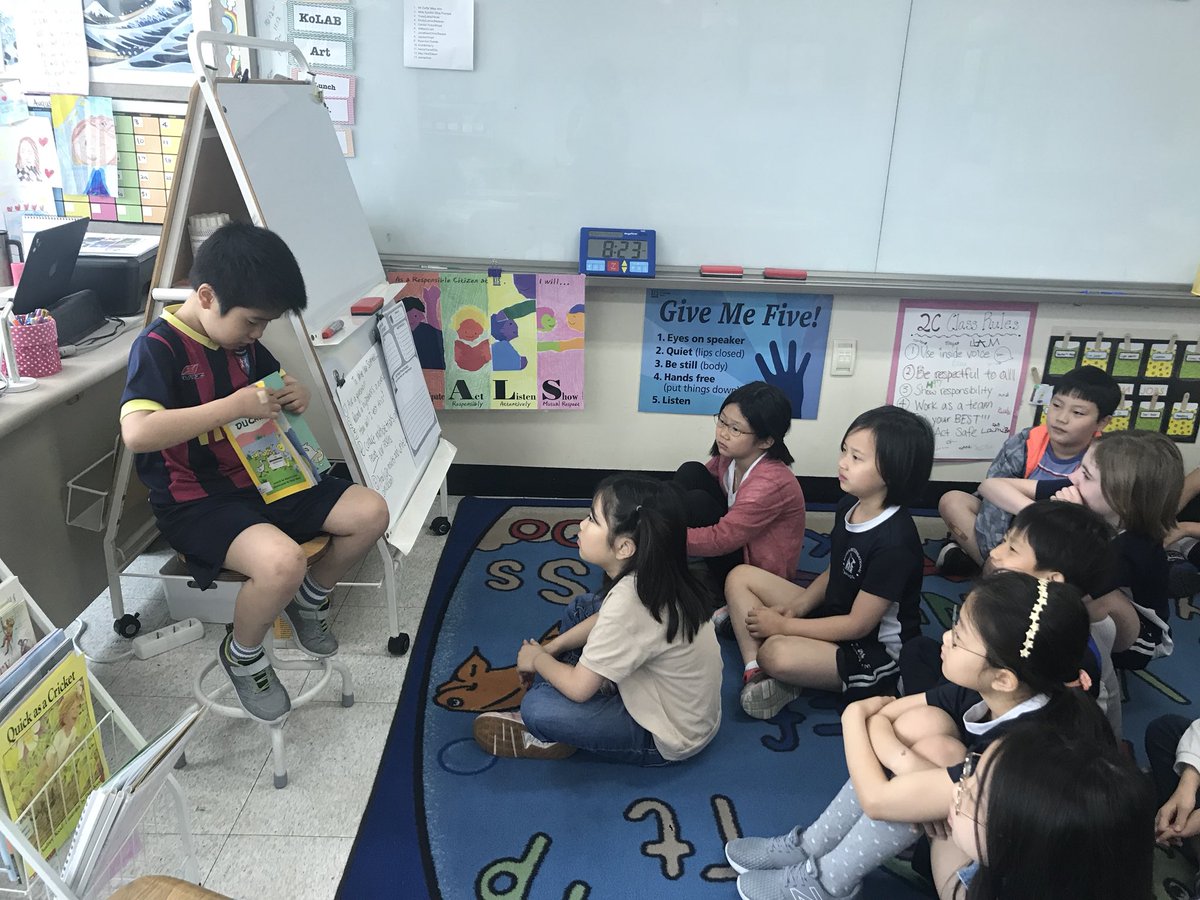 alicedahny's tweet photo. Students engaged in read alouds from their peers! #SecondGrade #readingrocks #kispride #2Crocks https://t.co/ydCnYgaVxF